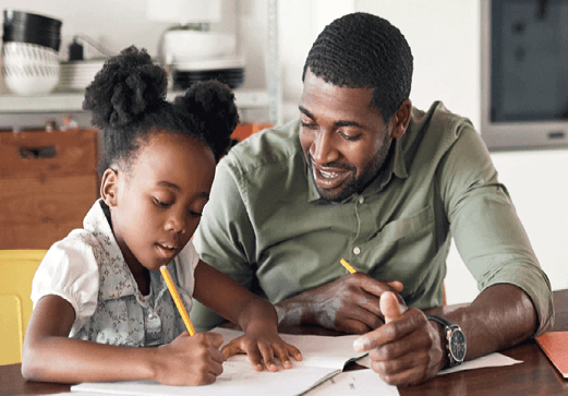 Homework Father and Daughter 